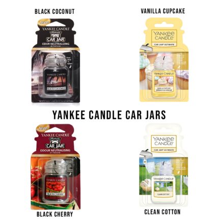 Yankee Candle Car Jar Air Freshener • Vanilla Cupcake